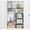 White, variant on STANI 72" Tall Storage Wardrobe with Lock and Hanging Rod, Metal Storage Cabinet with Locking Doors, Black Steel Storage Locker Closet for Home, Office