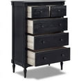 thumbnail image 5 of Finch Avignon Tallboy 5 Drawer Chest Vintage Black, 5 of 13