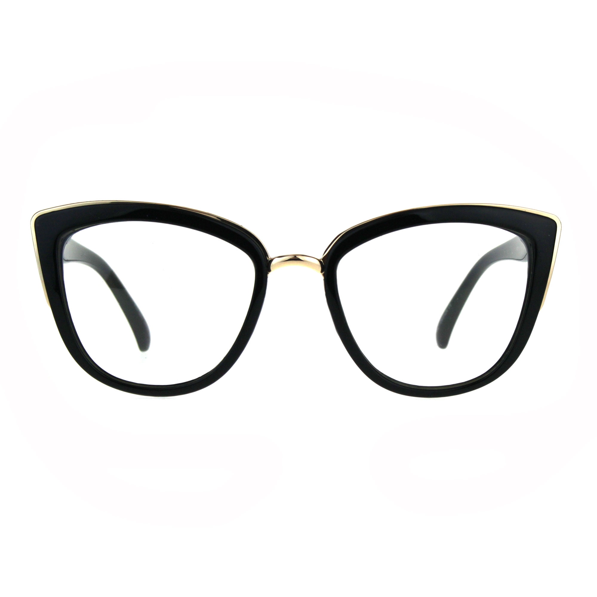 Black Large Bombshell Cat Eye Fashion Designer Diva Sunglasses Vampy Glasses 018 