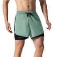 thumbnail image 4 of Bibifish Women's 2-In-1 Shorts Double Layer Unisex Couple Running Outdoor Shorts Workout Shorts, 4 of 5