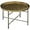 Gold, variant on HYJY 24" Round Coffee Table with Hammered Tray Top, Vintage Metal Center Table for Living Room, Bedroom, Side Table, Gold