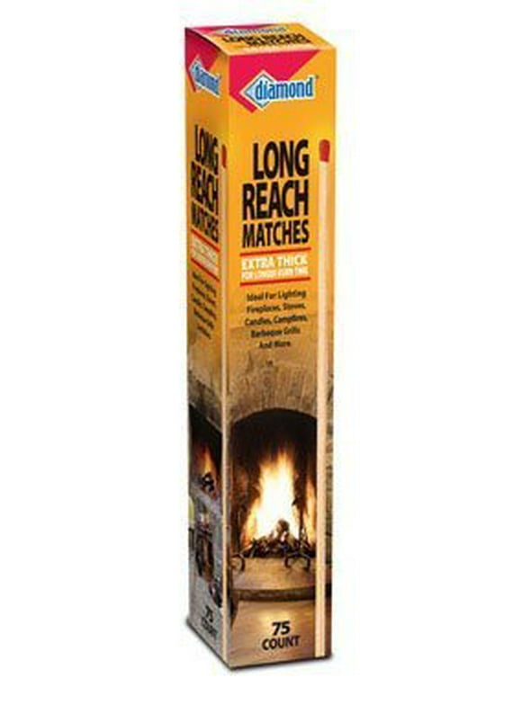 Diamond Greenlight Long Reach Matches, Large Strike on Box Matches 75 Count Fire Starters 9.5" long per match