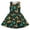 A119 Dark Green, variant on Glisme Toddler Girls Dress Graphic Print Sleeveless Crew Neck Beach Everyday And Party Girls Dresses Size 3-4 Years