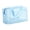 Blue, variant on Cosmetic Bag Travel Organizer with Clear Floral Design for Women Large Capacity Thickened Bath Storage Tote -Compartment