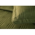 thumbnail image 6 of Chezmoi Collection Kingston King Size Bedspread Set, 3-Piece Cypress Green Oversized Quilted Microfiber Lightweight Bedspread Coverlet (118"x106"), 6 of 9