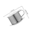 thumbnail image 5 of HEANUJJ Silver Vietnamese Coffee Maker with Stainless Steel Filter for Home Office Brewing, 5 of 8