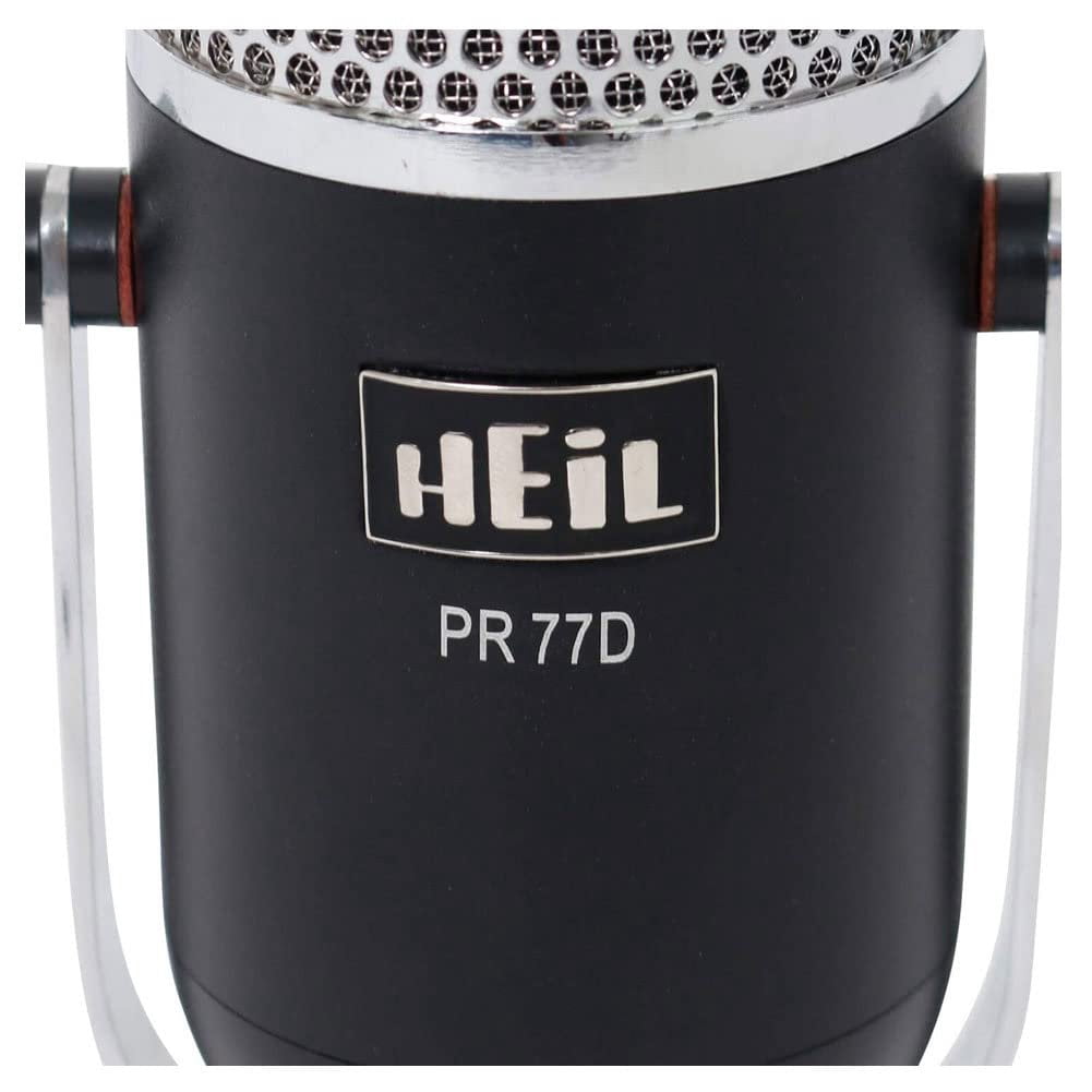 Heil Sound PR77D Black Deco Series Dynamic Microphone with PR40 Element