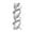 White, variant on Flower Vase with Spiral Modern Design, Minimalist Decorative Vase for Pampas Grass and Fresh Flowers, Elegant Home Accent for Living Room Shelf Decor or Dining Table Centerpiece Black