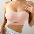 thumbnail image 3 of FAHXNVB Smooth Strapless Bras for Women Non-Slip Wireless Bandeau Bra Comfortable Light Padded Push Up Invisible Tube Top Bra, 3 of 7