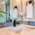 thumbnail image 3 of Mi Alma Vinyl Backsplash Decor - Orange Multi Vintage Peel & Stick Tiles 6x6, 3 of 10