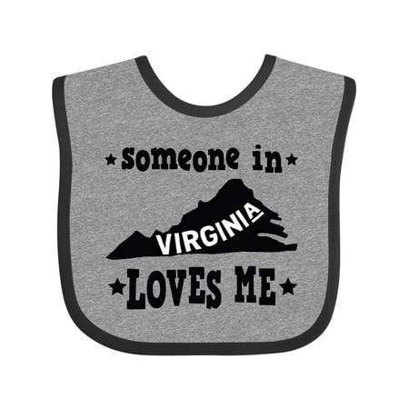 

Inktastic Virginia Vacation Someone Loves Me Gift Baby Boy or Baby Girl Bib
