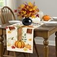 thumbnail image 4 of Fall Thanksgiving Table Runner Jesus He Never Leaves Table Decoration for Home Farmhouse Kitchen Dining Dinner Indoor Holiday Decor 13x72 Inch, 4 of 6