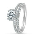 thumbnail image 4 of 1.00 Carat TW Diamond Bridal set in 10k White Gold (G-H Color, I1-I2 Clarity, Engagement ring and Wedding Band), 4 of 5