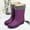 Purple, variant on KANG Women Rain Shoes Shoes Comfortable Light Ankle Rain Boots Frosted Rain Boots Collar Gardening Boots Ultra Lightweight Portable Garden Shoes Outdoor Rain Boots