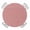 Peach Pink, variant on Beige Round Fitted Tablecloth with Elastic Edge, Waterproof Table Cloth Table Cover for 45"-54" Tables, Farmhouse Burlap Solid Brown Color Modern Linen Texture Tablecloths for Dining Picnic Outdoor