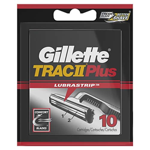 Gillette TRAC II Plus Men’s Razor Blades 10 Refills