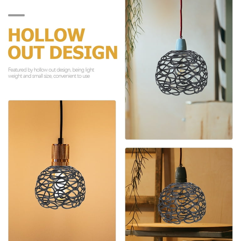 Metal Wire Lamp Shade Hollow Out Lamp Cover Decorative Lamp Shade Replacement