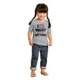 thumbnail image 4 of I Donut Want to Do Anything Funny Pun Toddler Boy Girl T Shirt Infant Toddler Brisco Brands 6M, 4 of 6