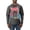 Heather Black, variant on Dean Russo Cosmic Trash Panda Animal Lover Mens Long Sleeve Shirt, Royal, Medium
