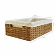 thumbnail image 2 of Genérico Canasta Artesanal de Mimbre con Ratán Organizador Rectangular with Rattan Basket Organizer S, 2 of 6