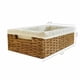 thumbnail image 2 of Genérico Canasta Artesanal de Mimbre con Ratán Organizador Rectangular with Rattan Basket Organizer S, 2 of 6