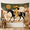 B, variant on XaaKee Wall Tapestry, Sunlit Path Nomad, Yellow Statement Hat Fluid Shapes, High-Quality Polyester Large Wall Tapestry, 60x40Inch