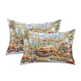 thumbnail image 2 of Dailycode Satin Pillow Case King Silk Pillow Cover for Hair and Skin Envelope Closure Food on Beautifully Table 20"x40", 2 of 9