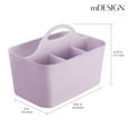 thumbnail image 3 of mDesign Plastic Sewing & Craft Storage Organizer Caddy Tote Bin - Light Purple, 3 of 8