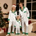 thumbnail image 2 of Gkeoshab Family Christmas Pajamas Matching Sets Matching Family Christmas Pajamas Set, Silk Satin Long Sleeve Button Down Comfy Loungewear for Family, 2 of 9