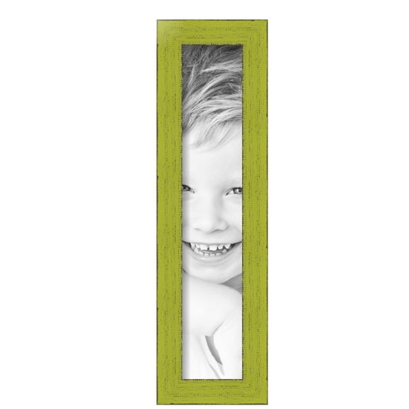 ArtToFrames 4" x 20" Modern Green Picture Frame, 4x20 inch Green Wood Poster Frame (WOM-4589), Pack