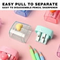 thumbnail image 4 of HBBKVI Pencil Sharpener, Sharpener Four-color Heart-shaped Rotating 2-Hole Pencil Sharpener with Transparent Tape Cover Pencil Sharpener, 4 of 7