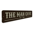 thumbnail image 3 of Man Cave Established Date Novelty Decor, Metal Wall Sign - 4x18 Inches, 3 of 4
