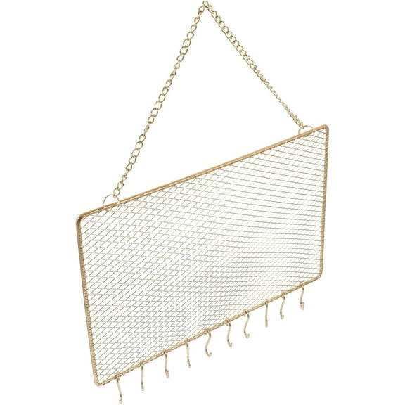 Wall Mounted Jewelry Organizer Sturdy Metal Earring Display Rack Versatile Necklace Hanger for Wall Multi Functional Jewelry Holder for Home and Shop Decor