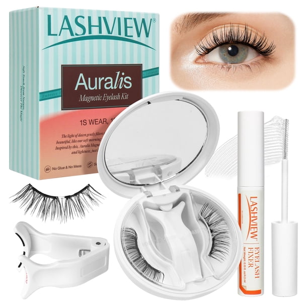 Kit de pestañas magnéticas LASHVIEW Soft Natural Look N14