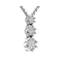 thumbnail image 5 of Araiya Sterling Silver Round Diamond Drop Pendant Necklace (1/2 cttw, I-J Color, I2-I3 Clarity), 18", 5 of 5