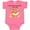 Hot Pink, variant on Inktastic Grandma and Grandpa Love Me Little Fox Boys or Girls Baby Bodysuit