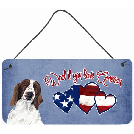 Woof if you love America Welsh Springer Spaniel Wall or Door Hanging Prints