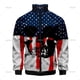 thumbnail image 3 of Chaqueta con solapa y cremallera con bandera de EE. UU. y estrellas y rayas estadounidenses 2024, abrigo informal diario de manga larga, ropa de calle, tops para hombre 4XL, 3 of 5