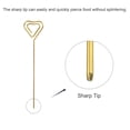 thumbnail image 5 of Uxcell Metal Cocktail Toothpicks Heart Shape Drink Picks Cocktail Skewers 9Pack (Gold), 5 of 8