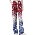 thumbnail image 5 of AHMOMEI 4th of July Pajama Pants Drawstring Straight Leg Soft Lounge Pants Women Independence Day Sleepwear Pj Bottoms, 5 of 7