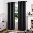 thumbnail image 7 of TOPICK Black Blackout Curtains Solid Grommet Drapes for Bedroom Living Room Dining Room 2 Panels W40" x L84" inch, 7 of 7