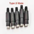 thumbnail image 2 of 5pcs 3pin 4pin 5pin 6pin 7pin 8 Pin DIN Male Female Plug Socket Jack Solder Connector, 2 of 20