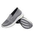 thumbnail image 4 of Womens Shoes,Walking Shoes Breathable Mesh for Everyday Wear Comfortable Flat Walking Shoes for Lightweight Loafers,Shoes for Women,Grey,8.5, 4 of 9