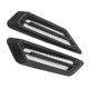 thumbnail image 5 of 2Pcs Coche Etiqueta Negra Forma Toma de Aire Guardabarros Pegatina Decoración 17cm X 4.5cm, 5 of 6