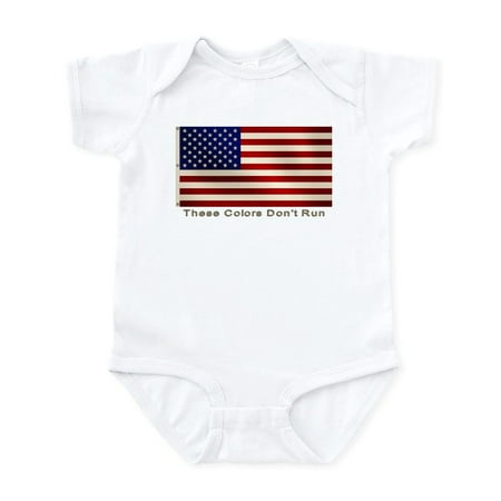 

CafePress - These Colors Don t Run Infant Creeper - Baby Light Bodysuit Size Newborn - 24 Months