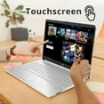 thumbnail image 3 of HP 15.6" FHD Touchscreen Laptop, Intel Core i7 1255U Processor, 64GB RAM, 2TB PCIe SSD, Intel Iris Xe Graphics, Number Pad, Wi-Fi 5, HD Camera, Windows 11, Silver, 32GB Hotface USB Card, 3 of 7