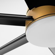 Quorum International 35846-59 Spree 84 6 Blade Indoor / Outdoor Led Ceiling Fan - Black