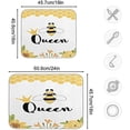 thumbnail image 5 of Funny Queen Bee Dish Drying Mat Large Sunflowers Fast Absorbent Tableware Pad Baby Bottle Rack Drainer Mats Heat Resistant Kitchen Sink Counter Decor 18x24 inches, 5 of 6