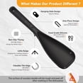 thumbnail image 2 of Januofit Multifunction Cooking Spoons for Nonstick Cookware, Seamless Design Silicone Spatula Spoon for Mixing, Scoop and Scrape, Dishwasher Safe, Black & Gray, 2 of 8