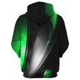 thumbnail image 3 of Mens Hoodies Vintage Casual Hooded Sweatshirt Men Long Sleeve Drawstring Hood with Pockets Green M, 3 of 3